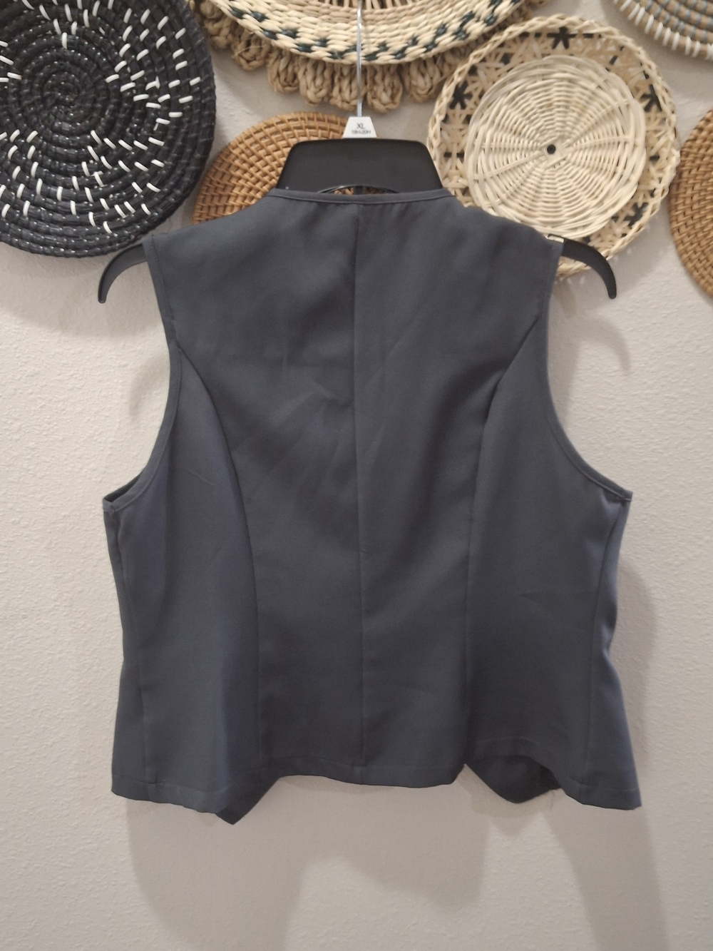 Women's Tailored Sleeveless Vest - Charcoal Gray